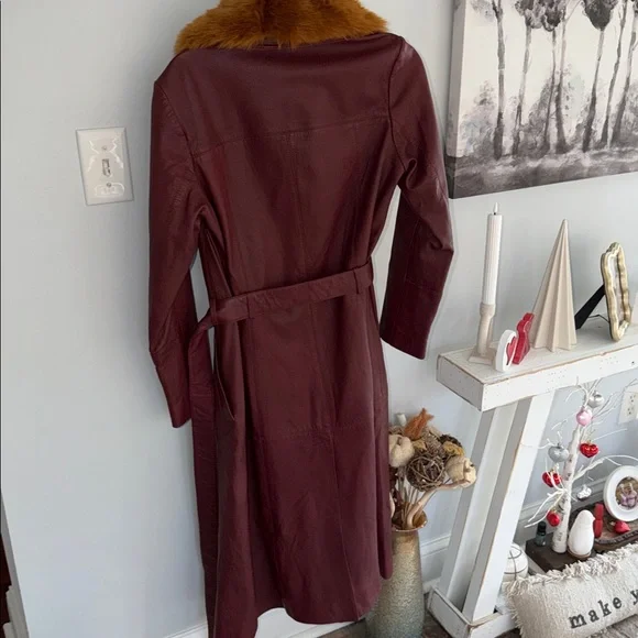 ⭐️NWOT We the Free Midnight Train Leather Coat with Faux Fur Removable Collar⭐️